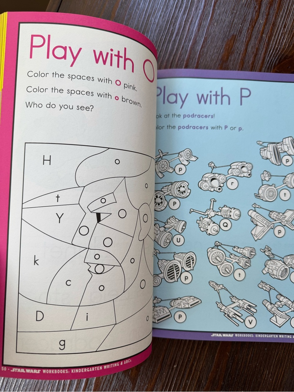 Star Wars Kindergarten workbooks pencils NWOT phonics writing abc learning kids - Picture 10 of 15